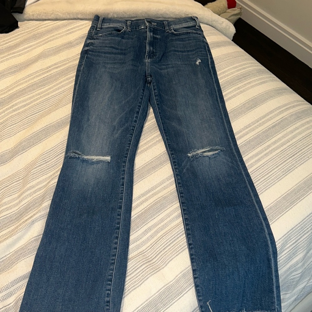 MOTHER Hustler Ankle Fray Jeans in size 29